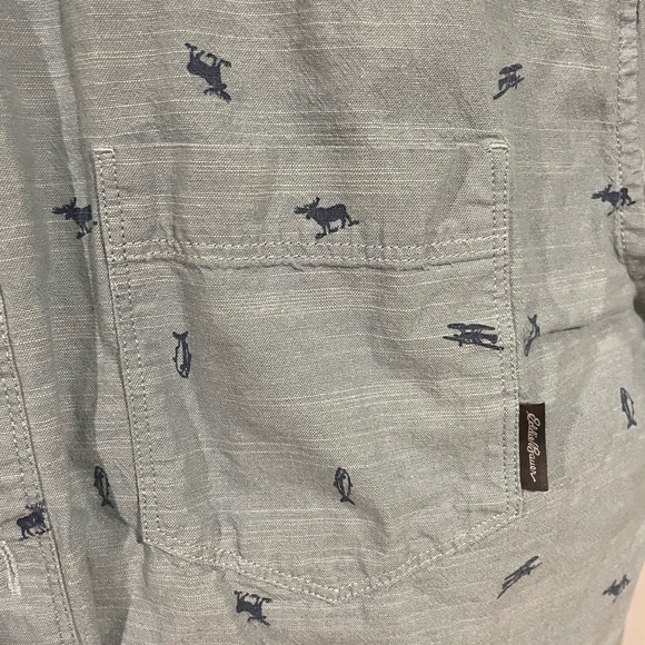Mens Eddie Bauer button down tshirt. Tall large (TL) - Picture 2 of 5